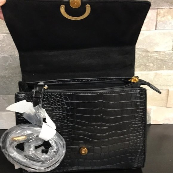 Celine Dion Sonata Croco Handbag - Picture 9 of 10